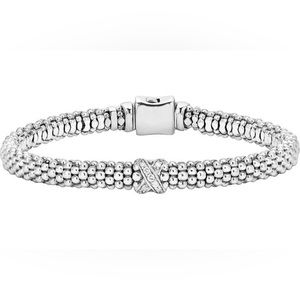 LAGOS Signature Caviar Dimond Rope Bracelet sz 7